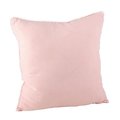 Saro Lifestyle SARO 15063.RS20S 20 in. Square Pompom Design Pillow with Down Filled  Rose 15063.RS20S